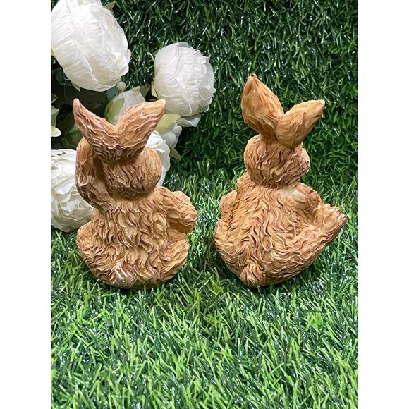 Set of 2 Indoor Outdoor Garden Bunnies - Picture 2 of 5